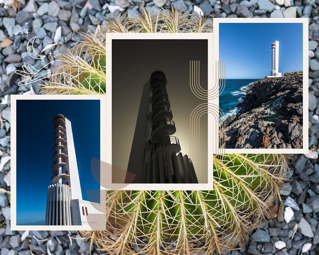 Photo collage of Faro de Buenavista del Norte lighthouse, Tenerife